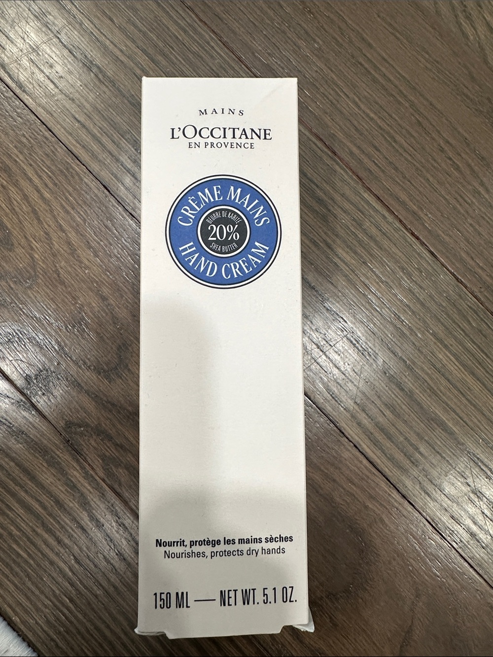 L'OCCITANE Hand Cream in White and Blue Packaging